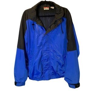 Vintage Unlimited Marlboro Windbreaker Jacket Men's Medium Blue Full Zip Nylon